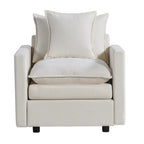 33.07 Upholstered Arm Chair with Solid Wood Frame