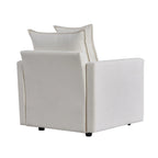 33.07 Upholstered Arm Chair with Solid Wood Frame