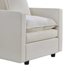 33.07 Upholstered Arm Chair with Solid Wood Frame