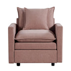 33.07 Upholstered Arm Chair with Solid Wood Frame