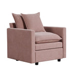 33.07 Upholstered Arm Chair with Solid Wood Frame
