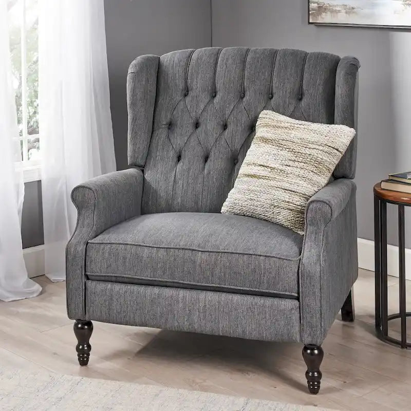 One And Half Seater Recliner, Adjustable Oversized Recliner with Wingback