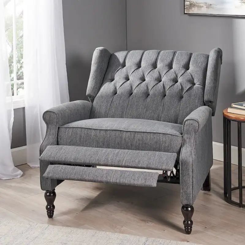 One And Half Seater Recliner, Adjustable Oversized Recliner with Wingback