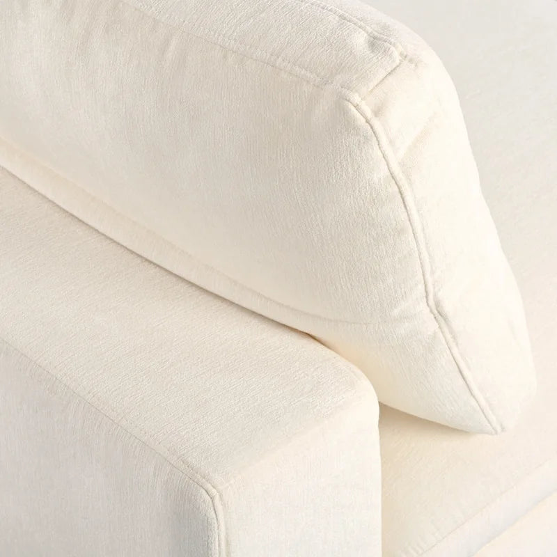 Beige Chenille Modular Sectional Sofa with USB, Bluetooth & Storage