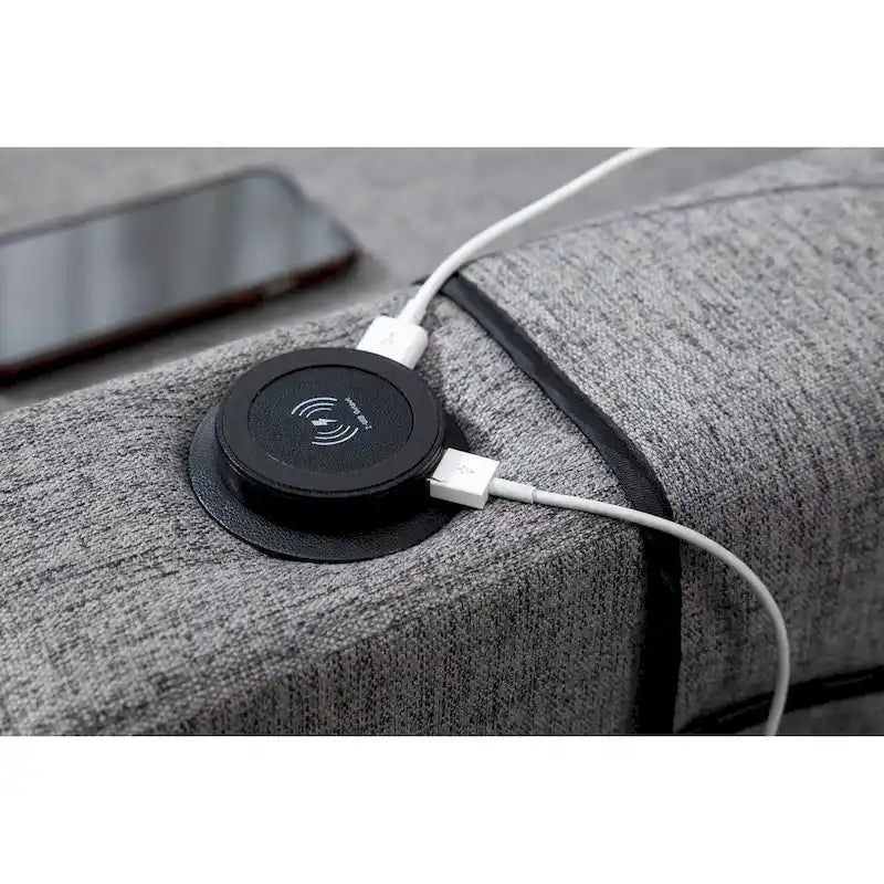 Arm Pushing Recliner Chair,Button Tufted Wingback Recliner Chair,Fabric Pushback Manual Single Sofa Home Theater Seating