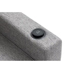 Arm Pushing Recliner Chair,Button Tufted Wingback Recliner Chair,Fabric Pushback Manual Single Sofa Home Theater Seating