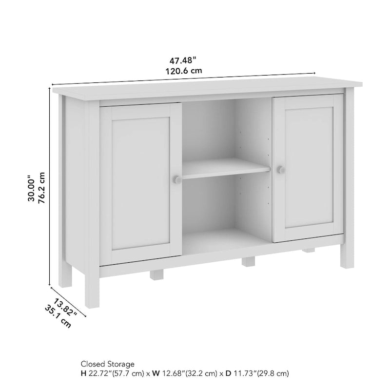 Bush Furniture Mayfield Accent Cabinet with Doors and Storage