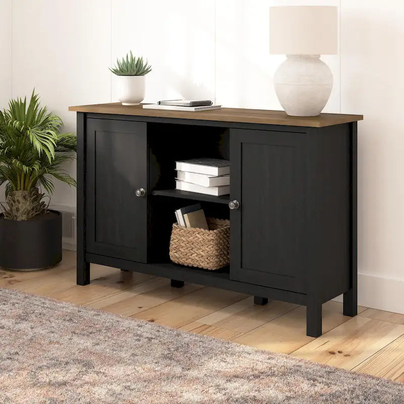 Bush Furniture Mayfield Accent Cabinet with Doors and Storage