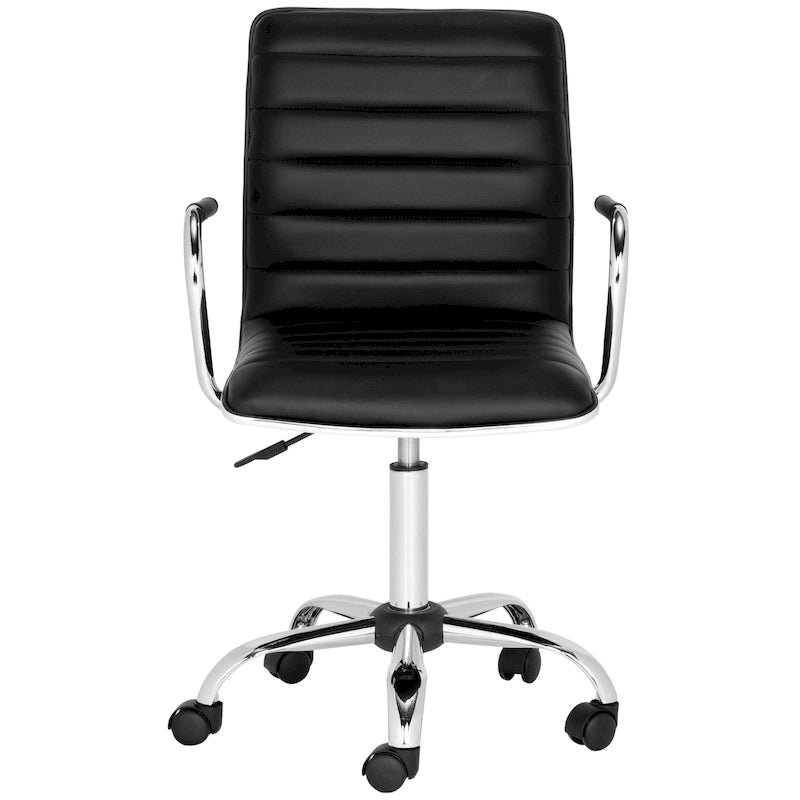 SAFAVIEH Kendra White Adjustable Height Office Desk Chair - 22.4 x 19.9 x 35.9 - 22.4 x 19.9 x 35.9 - 22Wx23Dx40H
