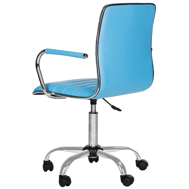SAFAVIEH Kendra White Adjustable Height Office Desk Chair - 22.4 x 19.9 x 35.9 - 22.4 x 19.9 x 35.9 - 22Wx23Dx40H