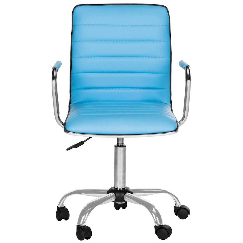 SAFAVIEH Kendra White Adjustable Height Office Desk Chair - 22.4 x 19.9 x 35.9 - 22.4 x 19.9 x 35.9 - 22Wx23Dx40H
