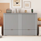 Full Size Murphy Bed with drawer and a set of Sockets & USB Ports