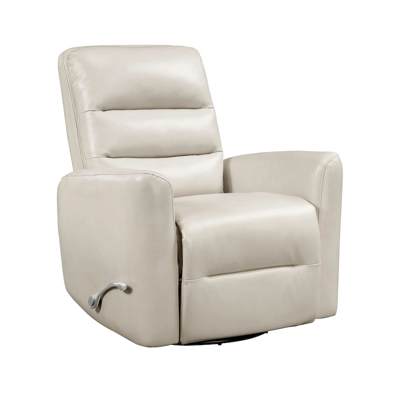 Glider Reclining Chair Swivel Motion Breathable Faux Leather Upholstery Luxury Living Room Furniture, Movie Chair