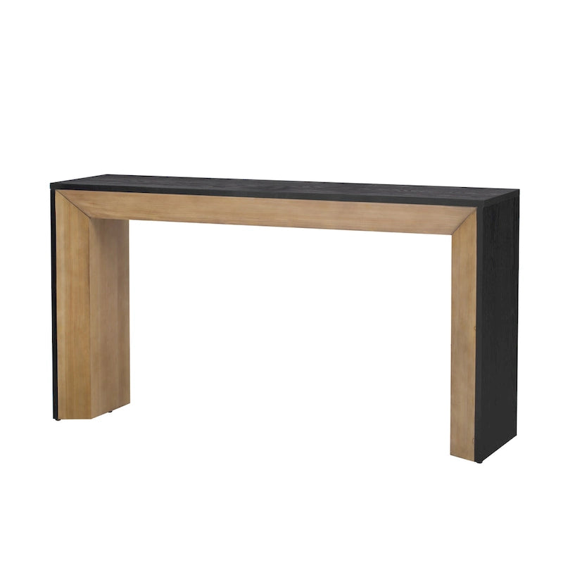 Christopher Knight Home - Mirod Elegant Console Table with Fireplace-Inspired Design and Wood Veneer Top