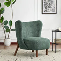 Christopher Knight Home - Camille Modern Upholstered Armless Accent Chair with Plush Seating and Solid Wood Frame
