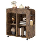 Side Table with Storage - 3 Tier Storage Shelf, Ideal for Small Spaces