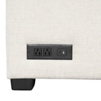 108.6 Chenille U-Shaped Sectional Sofa Bed with USB Ports, Storage Chaise, and 3 Back Pillows