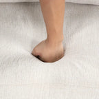 108.6 Chenille U-Shaped Sectional Sofa Bed with USB Ports, Storage Chaise, and 3 Back Pillows