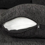 108.6 Chenille U-Shaped Sectional Sofa Bed with USB Ports, Storage Chaise, and 3 Back Pillows