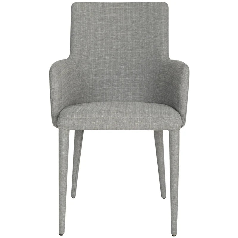 SAFAVIEH Elois Mid-Century Dining Modern White Arm Chair - 23.6 W x 21.6 L x 35.5 H - 24Wx22Dx36H