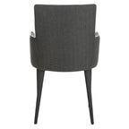 SAFAVIEH Elois Mid-Century Dining Modern White Arm Chair - 23.6 W x 21.6 L x 35.5 H - 24Wx22Dx36H