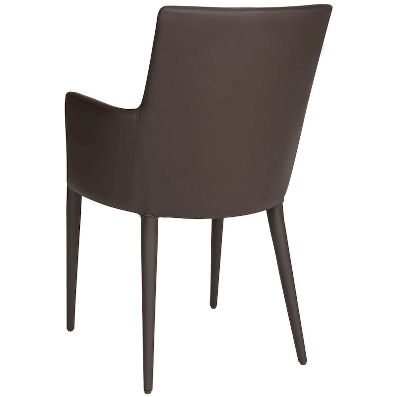 SAFAVIEH Elois Mid-Century Dining Modern White Arm Chair - 23.6 W x 21.6 L x 35.5 H - 24Wx22Dx36H