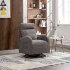 Modern Upholstered Swivel Glider Rocking Chair for Nursery