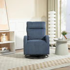 Modern Upholstered Swivel Glider Rocking Chair for Nursery