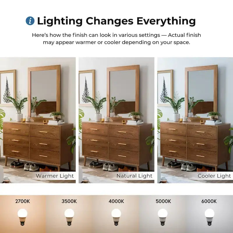 Furniture of America Beau Midcentury 4-Piece Low Profile Platform Bedroom Set