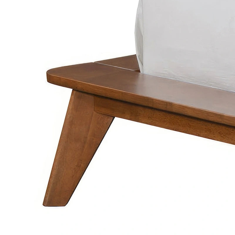 Furniture of America Beau Midcentury 4-Piece Low Profile Platform Bedroom Set