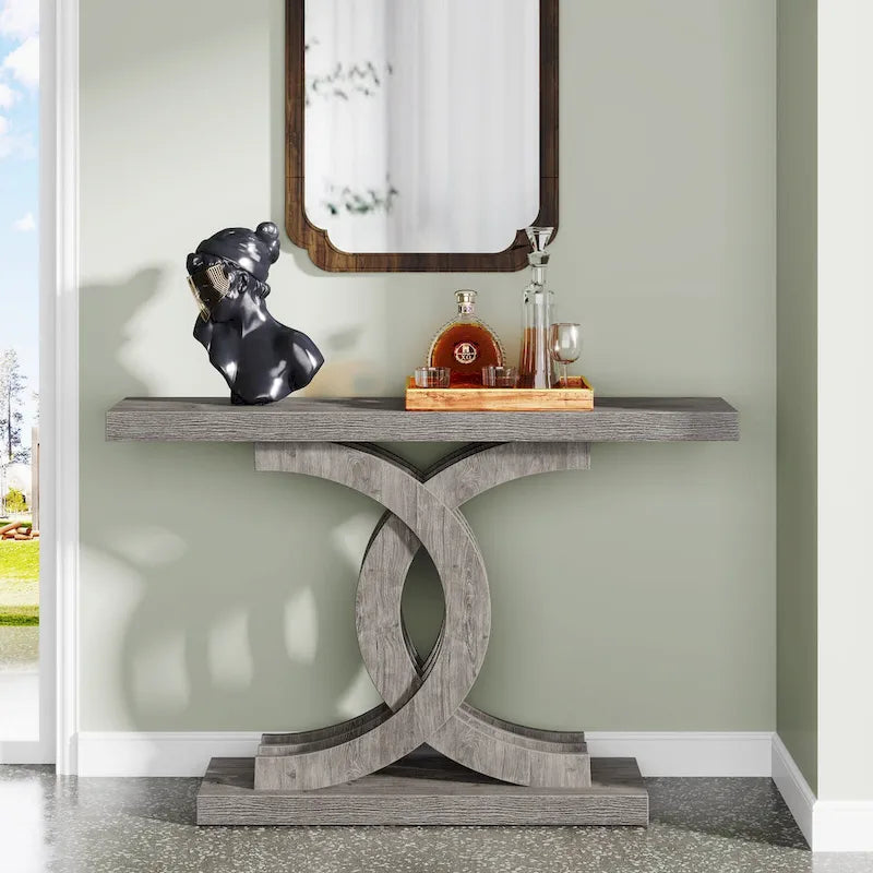 Console Tables for Entryway, Farmhouse 39 Wooden Sofa Table