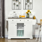 Rolling Kitchen Island With Storage(no include stool)