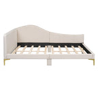 Modern Upholstered Daybed with Armrest and Headrest