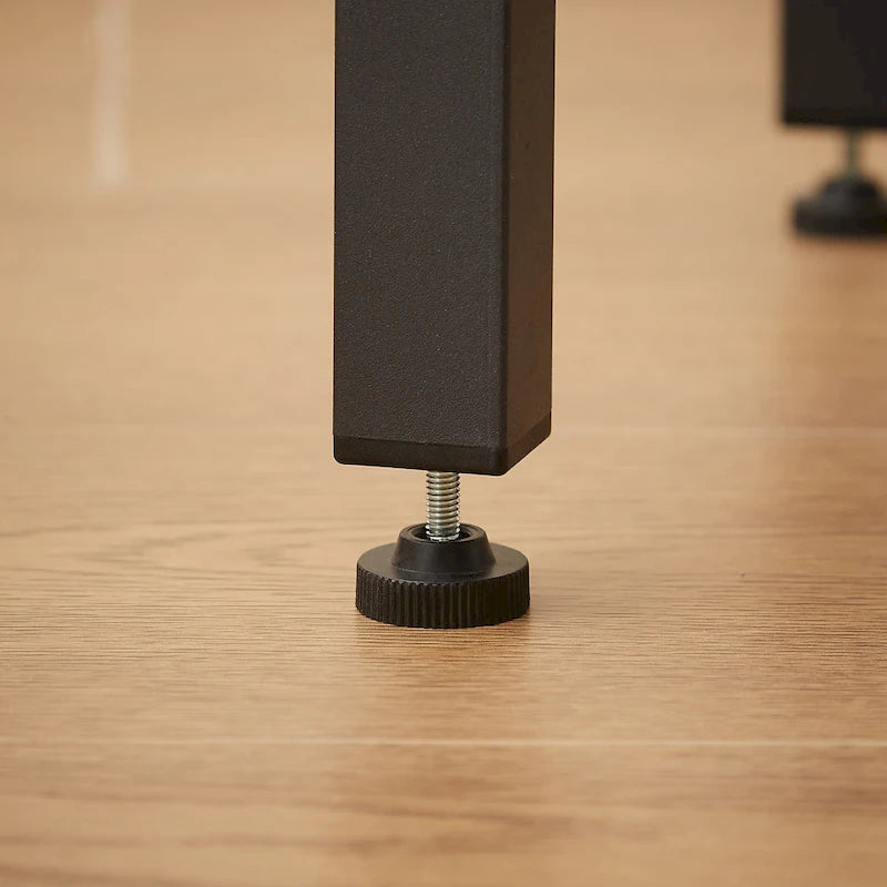 Rustic 4-Piece Dining Set with Rectangular Table & 3 PU Leather Bar Chairs