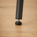 Rustic 4-Piece Dining Set with Rectangular Table & 3 PU Leather Bar Chairs