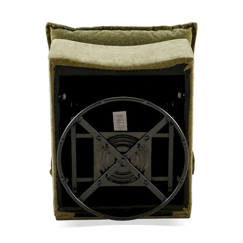 28.74 Chenille Upholstered 360 Swivel Rocking Chair