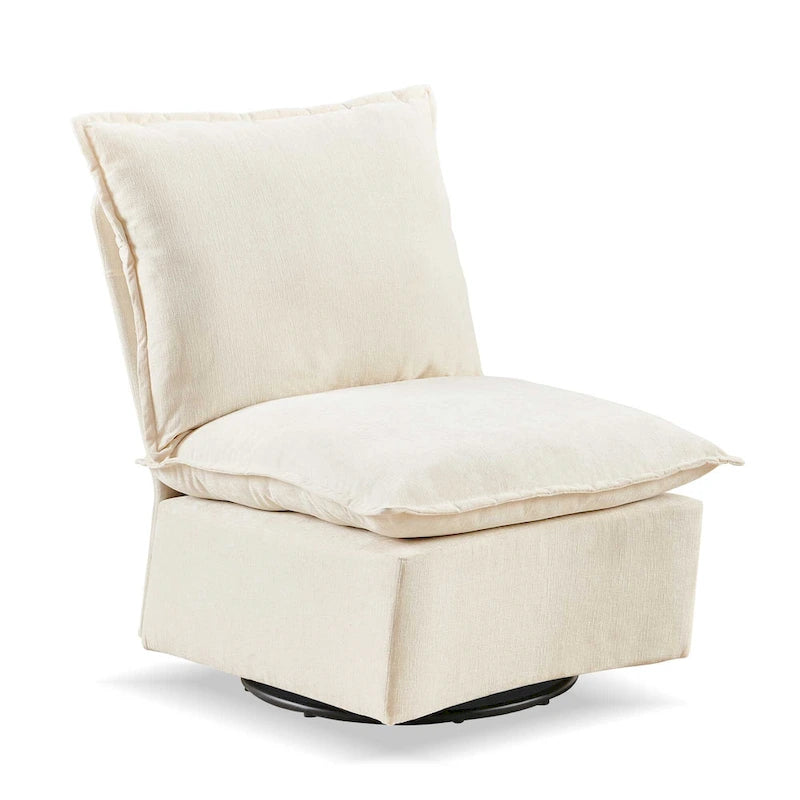 28.74 Chenille Upholstered 360 Swivel Rocking Chair