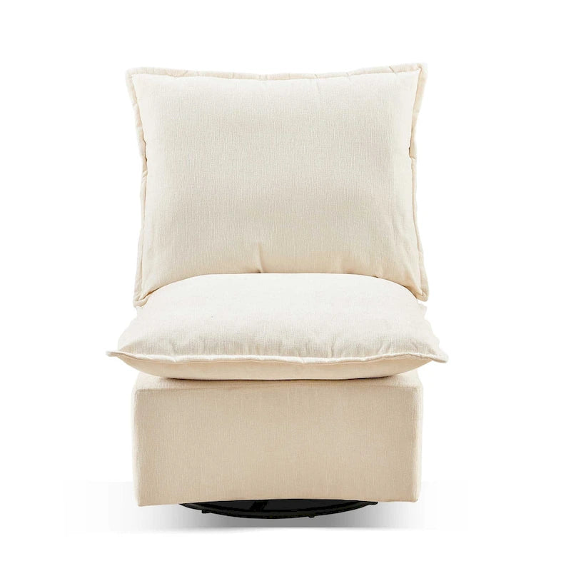 28.74 Chenille Upholstered 360 Swivel Rocking Chair