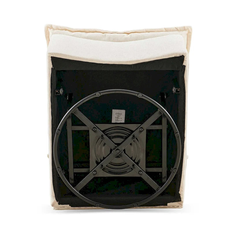 28.74 Chenille Upholstered 360 Swivel Rocking Chair