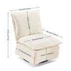 28.74 Chenille Upholstered 360 Swivel Rocking Chair