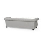Chesterfield Button Tufted 3-seater Sofa with Nailheads
