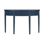 51.1 Modern Curved Console Table with Vertical Stripe Drawer Fronts for Entryway, Hallway, Living Room