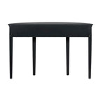 51.1 Modern Curved Console Table with Vertical Stripe Drawer Fronts for Entryway, Hallway, Living Room