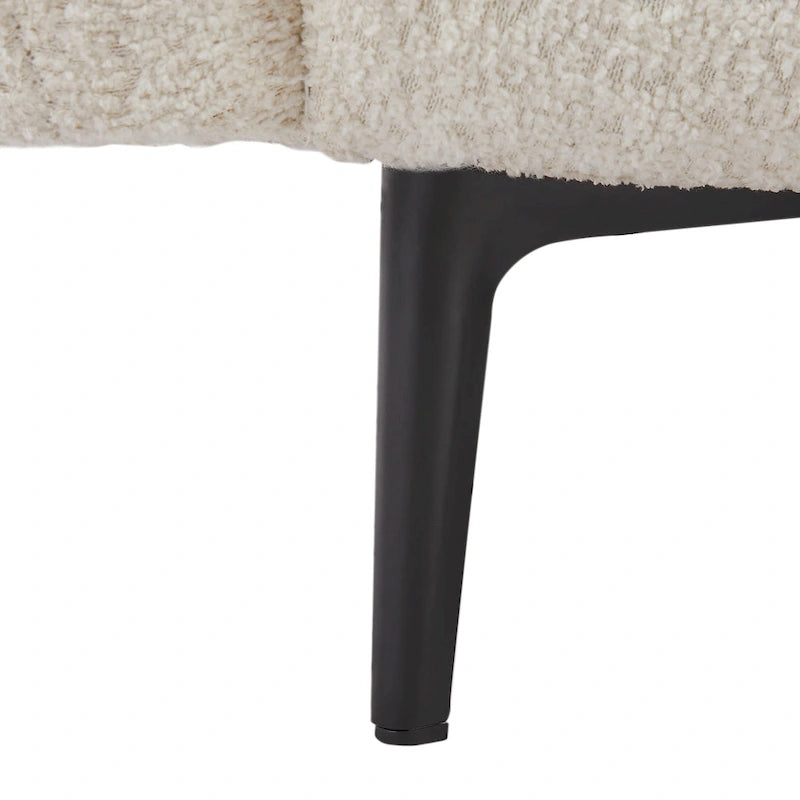 64 Classic Fabric 2-Seater Sofa with Wood Frame & 2 Pillows