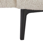 64 Classic Fabric 2-Seater Sofa with Wood Frame & 2 Pillows