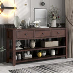 Console Table with 2-open Shelves - 16.00 x 50.00 x 30.00