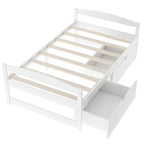 Twin size platform bed