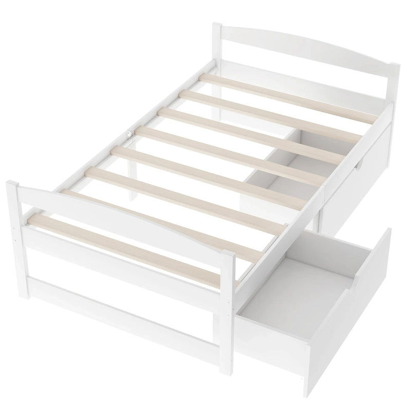 Twin size platform bed