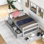 Twin size platform bed