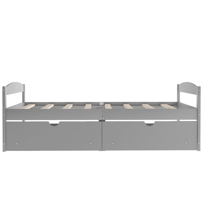 Twin size platform bed